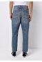 Loose Tapered Fit Men's Indigo Jean Trousers - 2