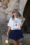 Navy Blue Flounce Shorts Skirt - 2