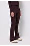 Slim Fit Women's Purple Knitted Leggings - 4