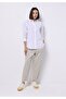 Regular Fit Shirt Neck Embroidered Women's White Long Sleeve Shirt - 3