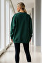 Women's Oversize Winter Loose Khaki Sweatshirt - 5