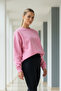 Women's Oversize Winter Loose Pink Sweatshirt - 6