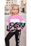 Girl's 2-Piece Set with Text Pattern - 6
