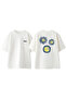 Van Gogh 6 Design Back Printed Cotton White Oversize T-Shirt