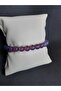 Purple Glass Bead Prayer Beads and Bracelet Set - 33 Pieces with Metal Tassel - 3