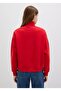 Logo Printed Half Zip Loose Fit (Relaxed Fit) Sweatshirt - 3