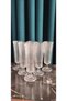 Flute Coffee Cup 6 Units Valeria Stylish Appearance with Fine Line 130 Cc Volume16.5 cm Height5.6 cm Mouth - 5