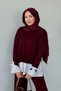 Truva Shirt Detailed Mercerized Suit Burgundy - 3