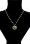 Colorful Patterned Heart Necklace - 2