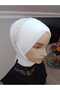 Off-White Forehead-Connected Frequent Draping Model Ready-Made Veil Ready-Made Shawl Ready-Made Turban with Accessories - 4