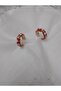 Red Enamel Flower Patterned Hoop Earrings the Energetic Aspect of Ethnic Chic - 2