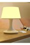 Bedside Table Lamp LED Desk Lamp with Charging Port and Remote Control