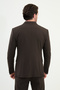Straight Slim Fit Wide Lapel Double Breasted Men's Suit Coffee - 45392.25Y - 5