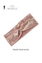 Metallic Powder Pink Color Premium Women's Hair Band Bandana