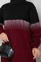 Two-Color Glitter Knitwear Tunic Set with Trousers - 4