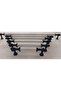 Roma North 224 mm White-Black Luxury Modern Drawer Cabinet Wardrobe Furniture Handles