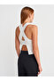 10795 Crew Neck Knitwear with Back Detail - Top-White - 2