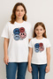 T-Shirt Set T-Shirt Twin Mother Daughter Oversize (Single Price)
