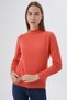 Women's 100% Organic Cotton Half Turtleneck Knitwear Sweater Knitted Blouse Trist-6104 - 2