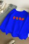 3-Ply Combed Cotton Strawberry Printed Unisex Sweatshirt