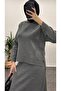 42002 - Stylish Comfortable Knitwear Skirt Sweater Women's Set - 3