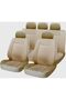 Luxury Quilted Car Seat Covers Full Set with Steering Wheel Cover – Universal Fit for 5 Seats – - 2