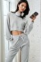 Modal Fabric Ribbed Detail Tracksuit Set
