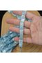 Natural Aquamarine Stone Square Cut Aquamarine 10 mm Faceted Natural Stone (1 Strand - 40 Pieces) - 2