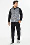 Men's Full Zipper Tracksuit Set Black 5817-S