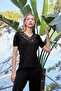 Women's Short Sleeve Lace V-Neck Pajamas Set 25063 - 7
