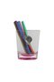 2 Pieces Pen Holder Pink Sea Shell Acrylic Office Supplies 9X6X11Cm 250ml - 4