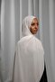 White Chiffon Shawl – Lightweight Elegant Women’s Scarf for Daily & Special Occasions - 2