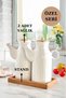 Set of 3 Oil Pots with Stand, Vinegar Cruet, Olive Oil Cruet 1 Lt - 2