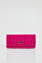 Women's Embossed Patterned Faux Leather Fuchsia Handbag