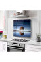 Kitchen Glass Stove Back Protector |   Tree Pattern - 2