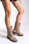 Elalynth Women's Short Boots 00128835 Mink Suede - 2