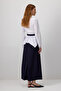 Poplin Dress with Pile Detail - 6