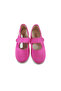 -Ceinta Mercedes Fuchsia Loop & Strap Kids Comfort Shoes