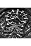 48mm Men's Quartz Analog Watch with Honeycomb Backdrop, Dual Crown & Silicone Strap - 4