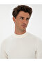 Ecru Slim Fit Quarter Collar Knitwear Sweater 50315728-Vr019 - 2