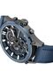 Wadden Men's 45mm Chronograph Watch with Blue Leather Strap, Quartz Movement, Screw-Detailed - 3