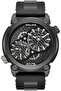 48mm Men's Quartz Analog Watch with Honeycomb Backdrop, Dual Crown & Silicone Strap - 2