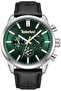 HENNIKER II Watch For Men With Stainless steel Case And Leather Strap Water resistant 46M