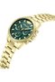 Malawi Men's 45mm Multifunction Watch with Satin Dark Green Dial & 316L Ion-Plated Gold Stain - 3