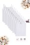 Özkan 0806 10-Pack Girls' 100% Cotton Ribbed Flexible Comfortable Collar Lace Rope