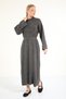 50685 - Stylish Comfortable Knitwear Women's Full Length Dress with Crew Neck