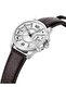 Underlined Gents Watch With Genuine Leather Strap 5 Atm - 3