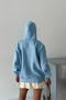 Women's Zippered Hooded Cotton Sweatshirt Nbg106 - 6
