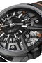 Underlined Gents Watch With Genuine Leather Strap 5 Atm - 5