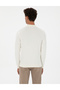 Ecru Slim Fit Quarter Collar Knitwear Sweater 50315728-Vr019 - 5